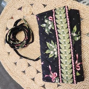 Vera Bradley New Hope Trifold Wallet with Crossbody Strap